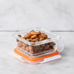 KSP Clip It Glass 150ml Storage Container (Orange)