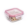 KSP Clip It Glass 315ml Storage Container (Red)