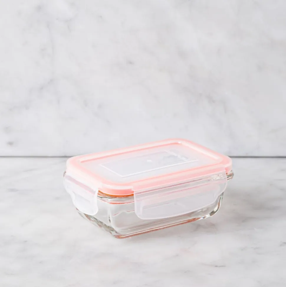 KSP Clip It Glass 180ml Storage Container (Orange)