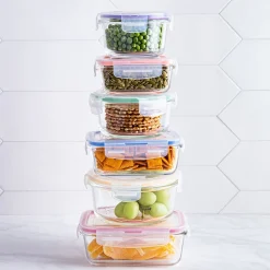 KSP Clip It Glass Storage Container Combo Set of 12