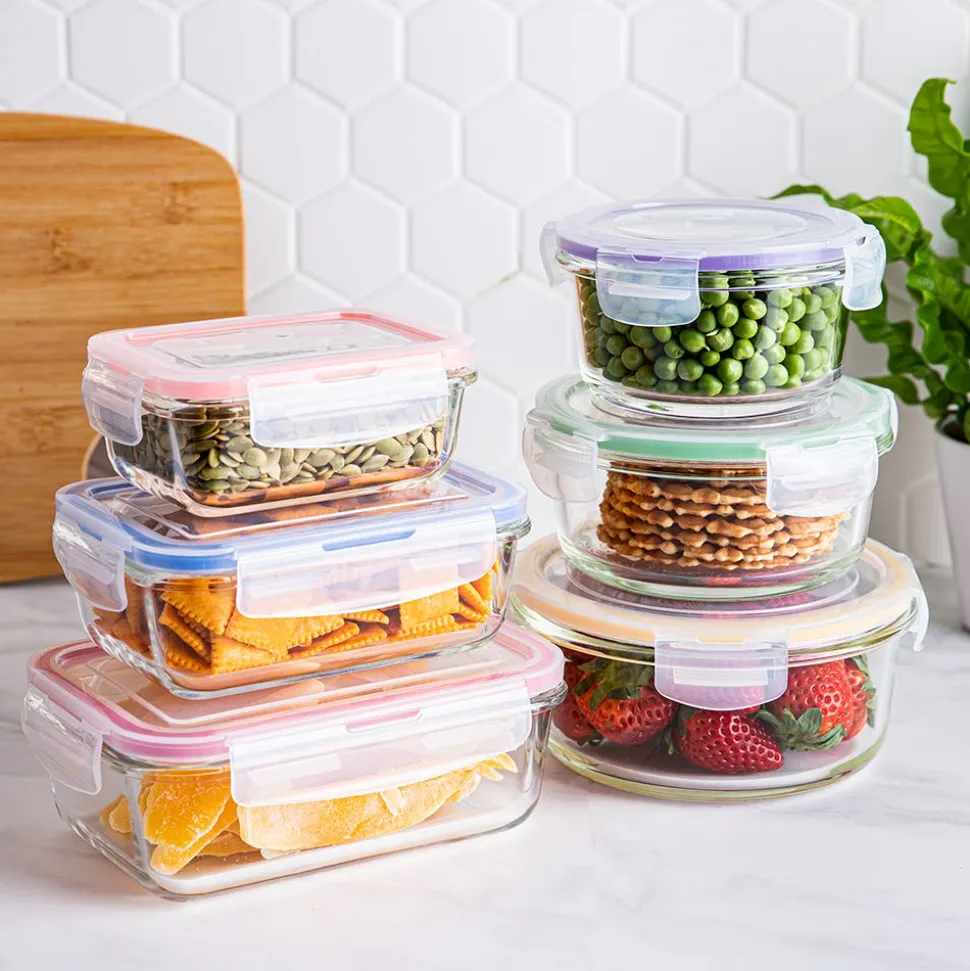 KSP Clip It Glass Storage Container Combo Set of 12