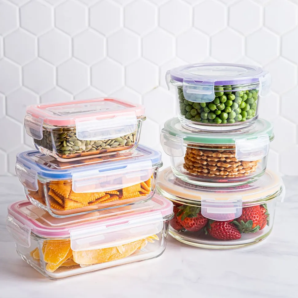 KSP Clip It Glass Storage Container Combo Set of 12