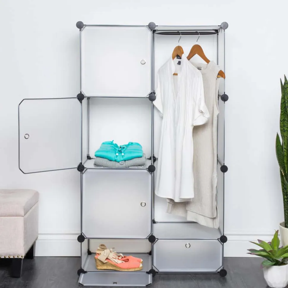 KSP Closet Cube Plastic Wardrobe (White)