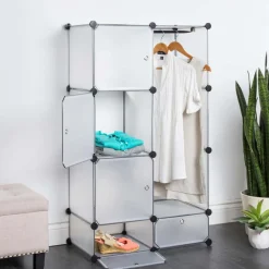 KSP Closet Cube Plastic Wardrobe (White)