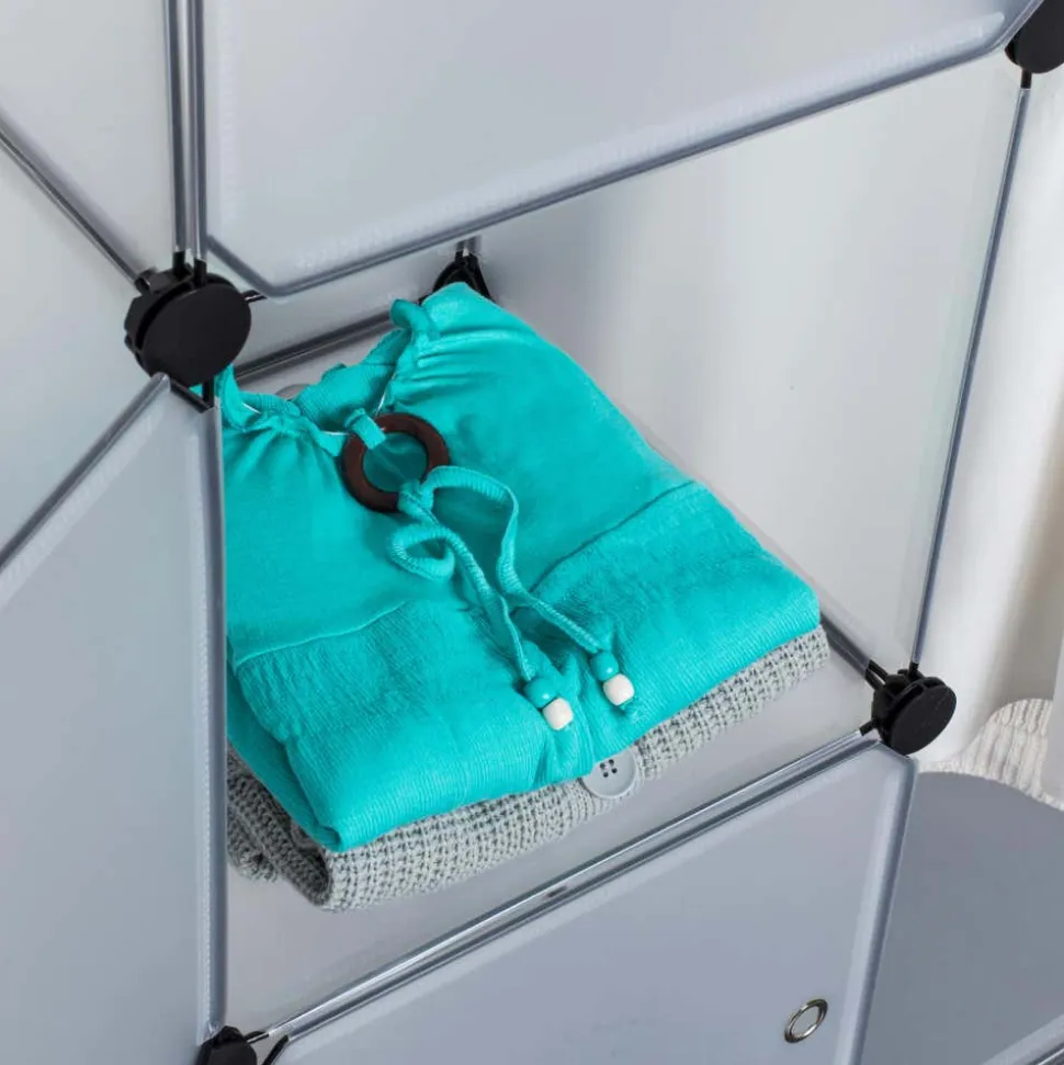 KSP Closet Cube Plastic Wardrobe (White)