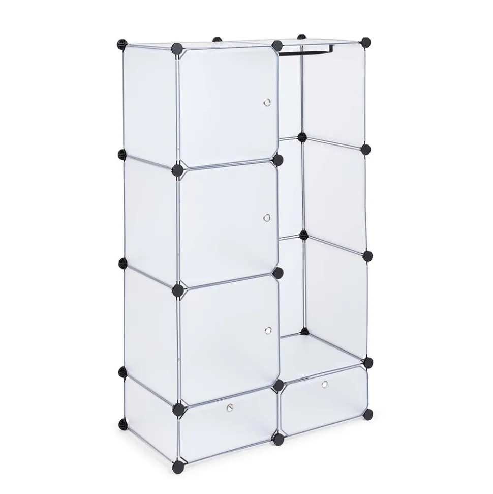 KSP Closet Cube Plastic Wardrobe (White)