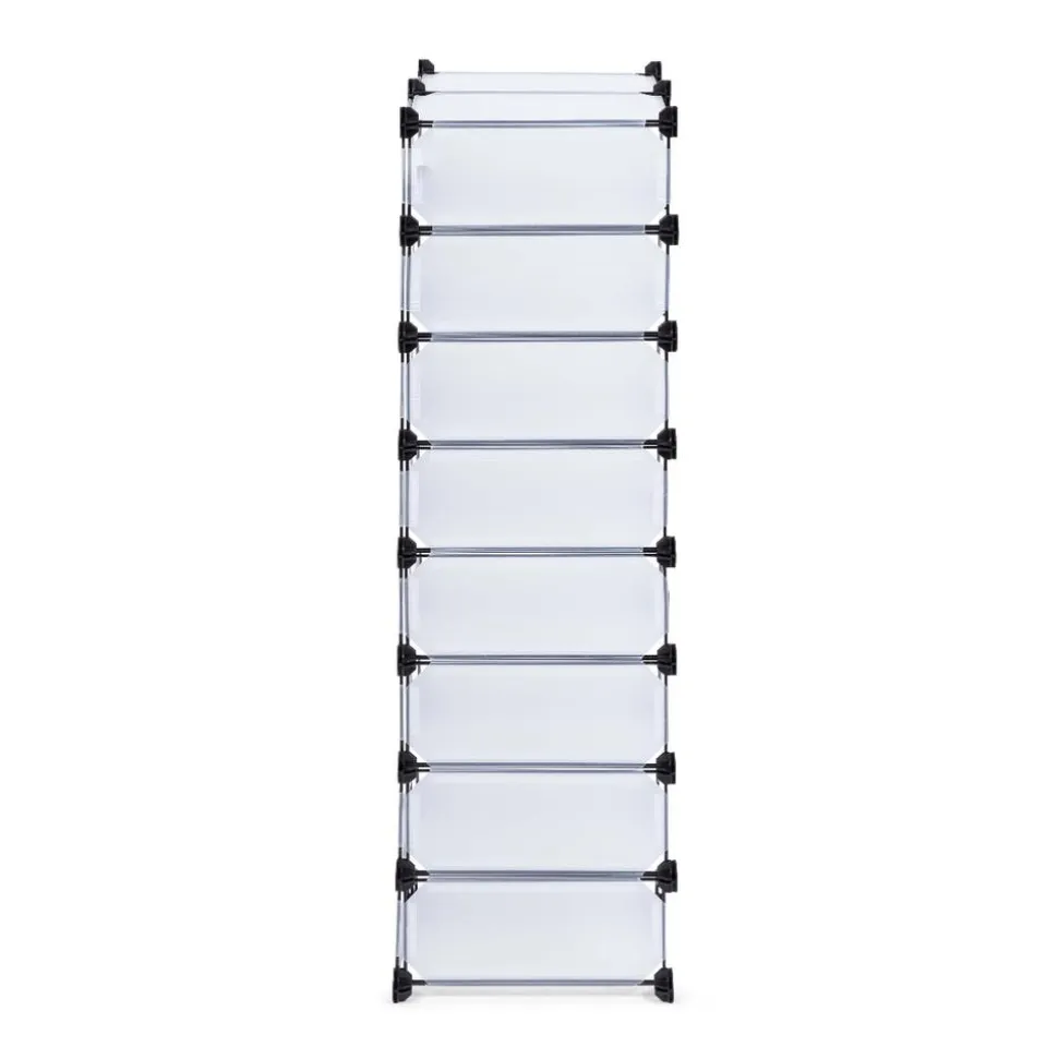 KSP Closet Cube '16-Shoe' Plastic Shoe Cabinet (White)