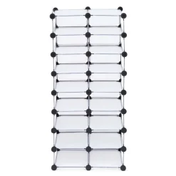 KSP Closet Cube '16-Shoe' Plastic Shoe Cabinet (White)