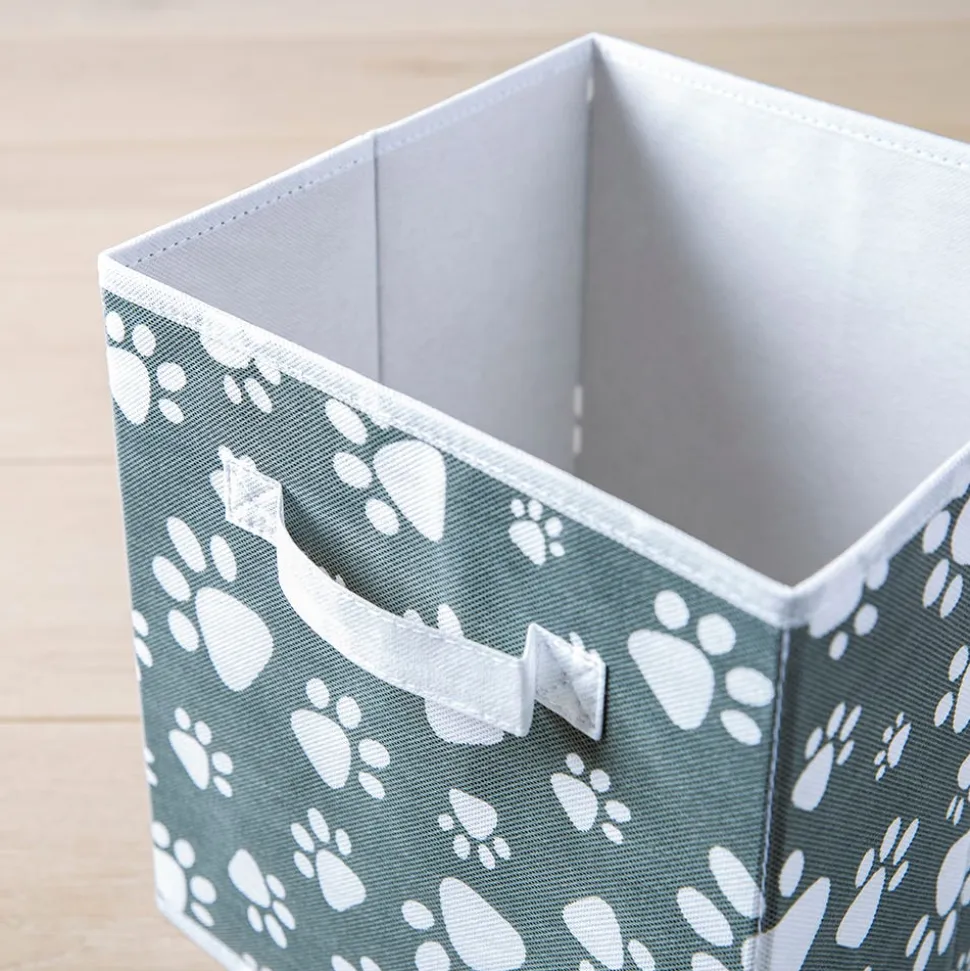 KSP Collapsible 'Paws' Non-Woven Storage Bin 10x10x11"