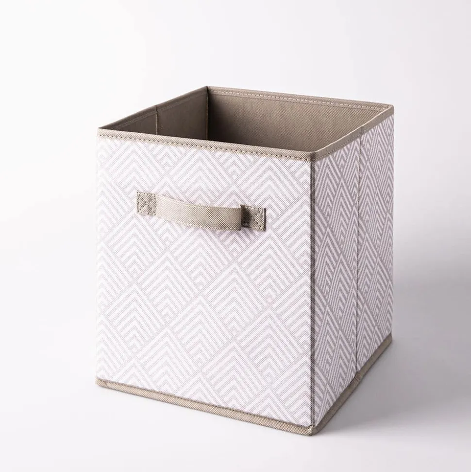 KSP Collapsible 'Symmetry' Non-Woven Storage Bin (Light Grey)