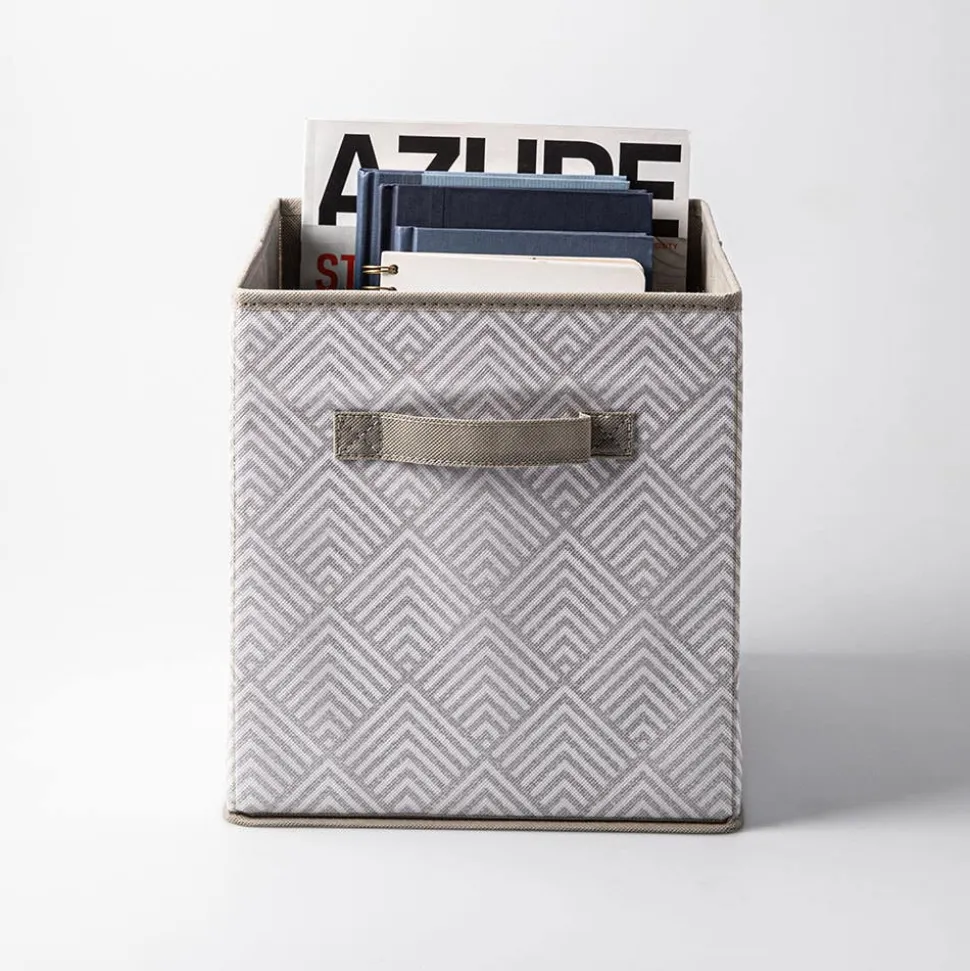KSP Collapsible 'Symmetry' Non-Woven Storage Bin (Light Grey)