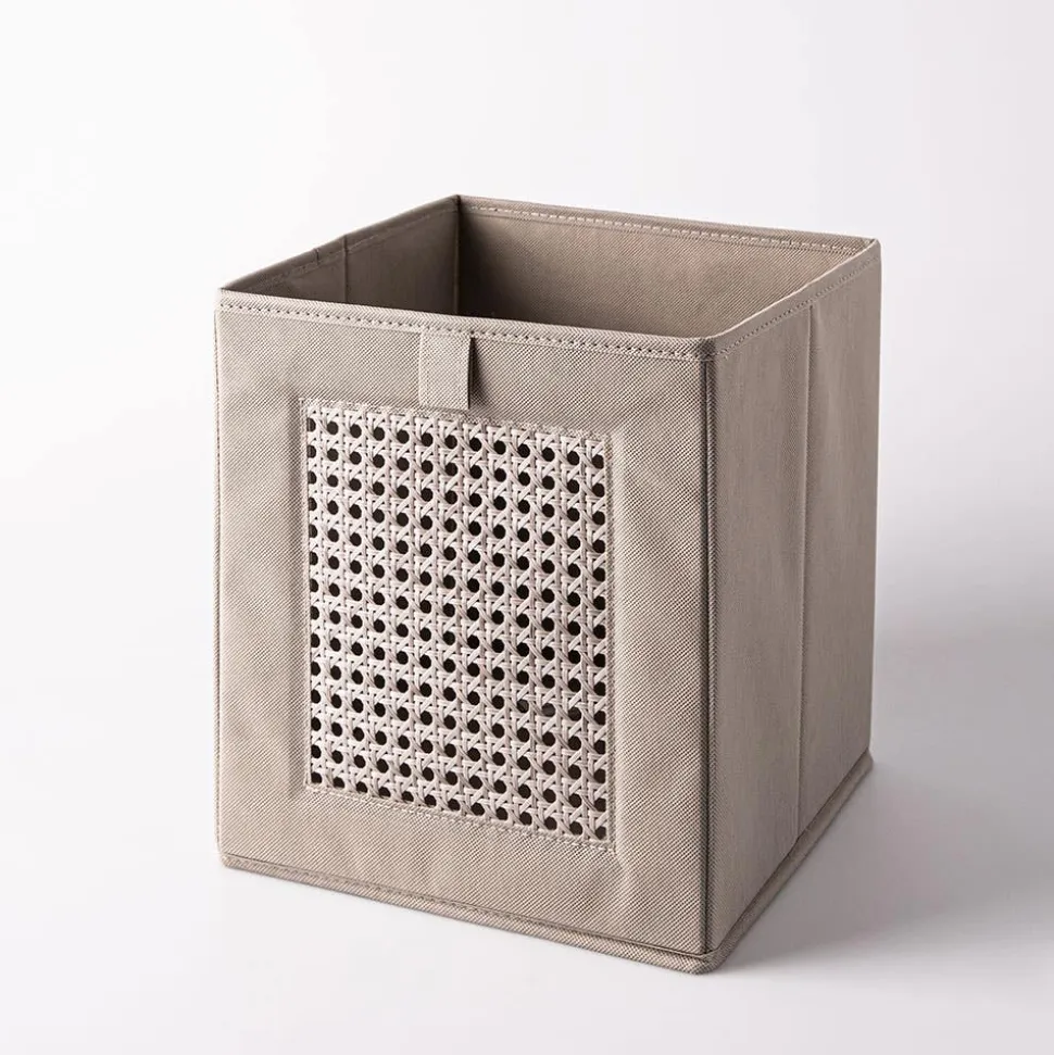 KSP Collapsible 'Wicker' Non-Woven Storage Bin (Natural)