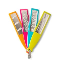 KSP Colour Burst Graters - Set of 4 (Multi Colour)