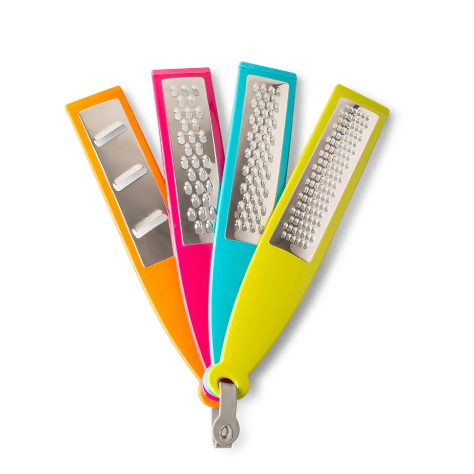KSP Colour Burst Graters - Set of 4 (Multi Colour)