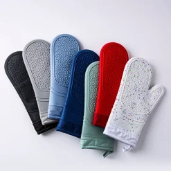 KSP Colour Splash Lined Silicone Oven Mitt - Set of 2 (Sage)