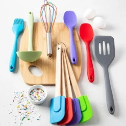 KSP Colour Splash Silicone Utensil Spoon (Black)
