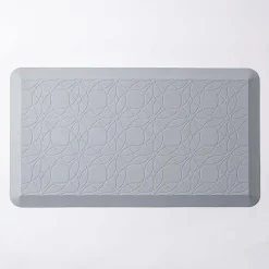 KSP Comfort 'Geometric Floral' Anti-Fatigue Mat 51x91cm (Grey)