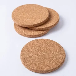 KSP Cork Round Coaster - Set of 4 (Natural)