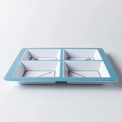KSP Cottage Melamine 4-Section Serve Tray 13.5
