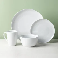 KSP Coupe Porcelain Dinnerware - Set of 16 (White)