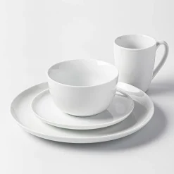 KSP Coupe Porcelain Dinnerware - Set of 16 (White)