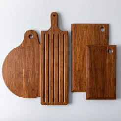 KSP Crushed Small 'Knife Edge' Bamboo Cutting Board (Dark Brown)