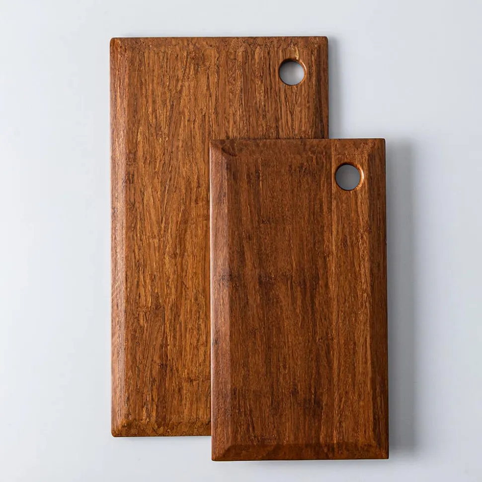 KSP Crushed Small 'Knife Edge' Bamboo Cutting Board (Dark Brown)