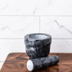 KSP Crush 'Marble' Mortar and Pestle - Small (Dark Grey)