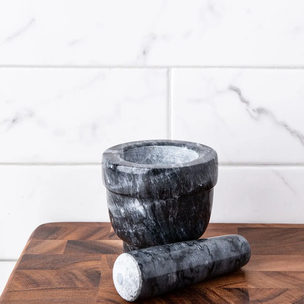 KSP Crush 'Marble' Mortar and Pestle - Small (Dark Grey)