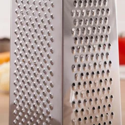 KSP Cuisine Tower Grater 4-Sided Box (Black/Stainless Steel)
