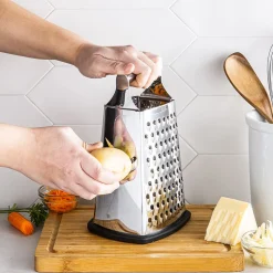 KSP Cuisine Tower Grater 4-Sided Box (Stainless Steel)