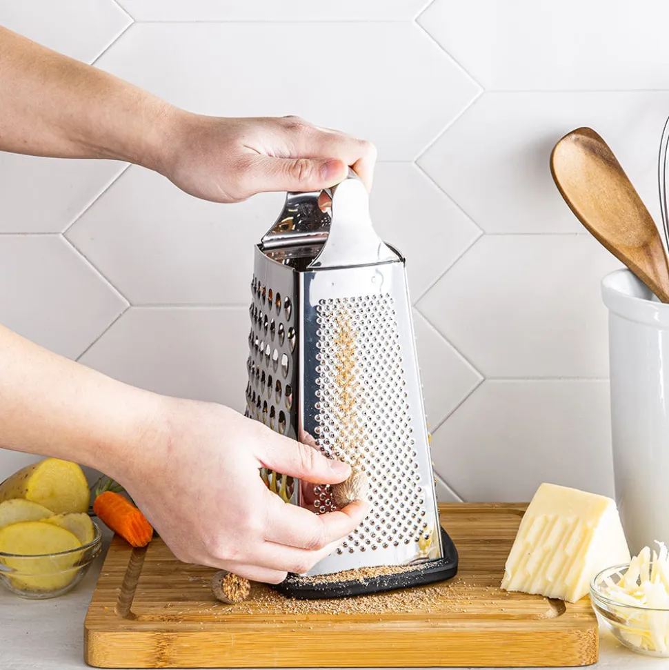 KSP Cuisine Tower Grater 4-Sided Box (Stainless Steel)