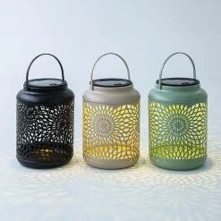 KSP Daisy Metal Lantern 12 x 12 x 16.5cm (Taupe)