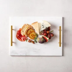 KSP Delight Marble Serving Tray with Handles (Marble)