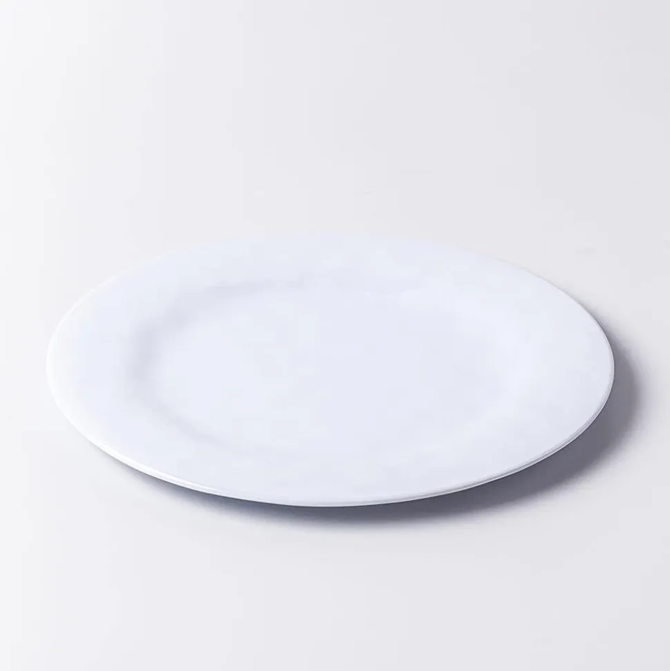 KSP Drift Melamine Dinner Plate 10.5" Dia. (White)