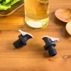 KSP Dripless Oil Spout with Sealeable Top - Set of 2 (Black)