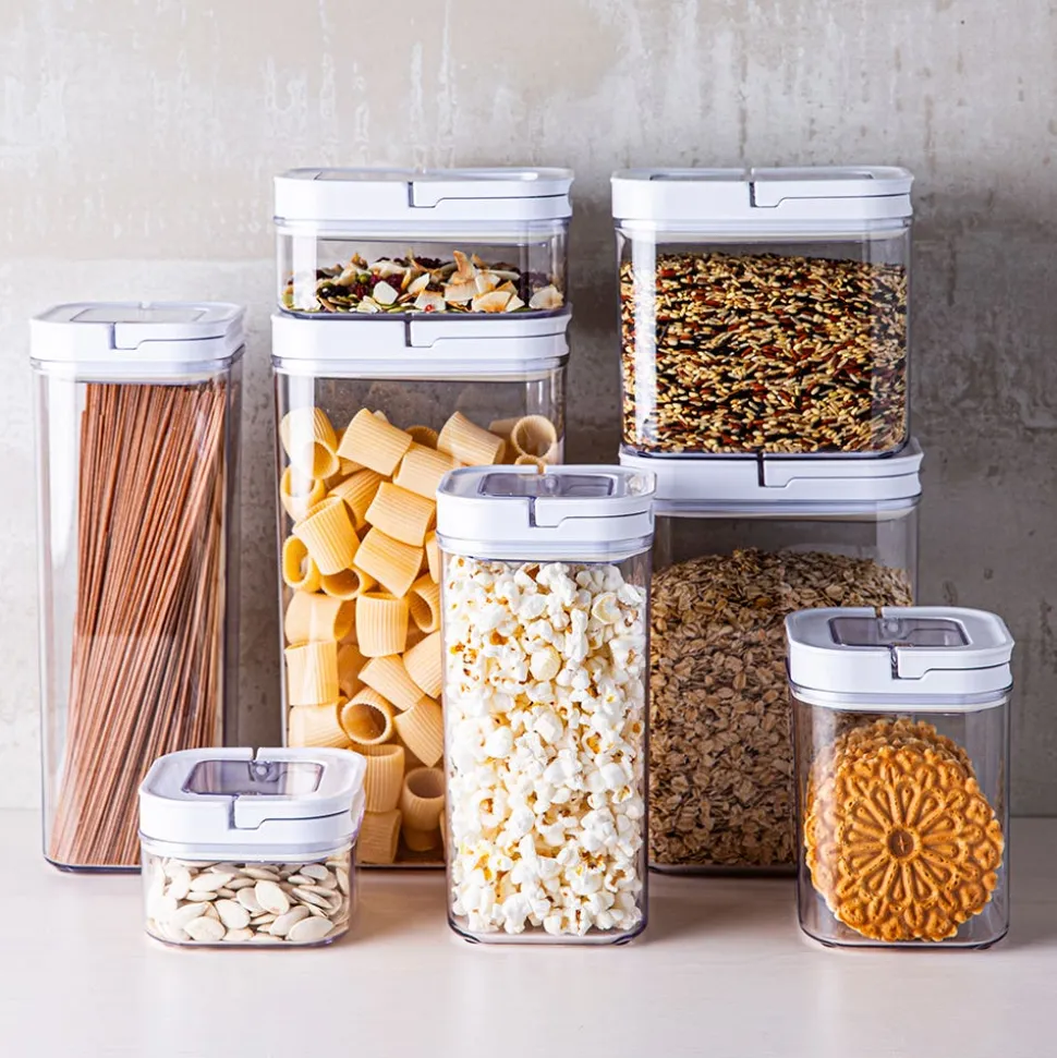 KSP Easy Lock 'Rectangle' Acrylic Canister with Locking Lid (0.7 L)