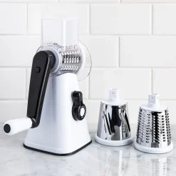 KSP Easy Prep Drum Slicer-Grater (White/Black)