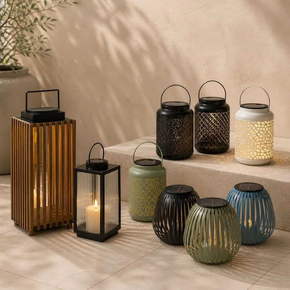 KSP Eclipse Solar LED Metal Lantern (Blue)