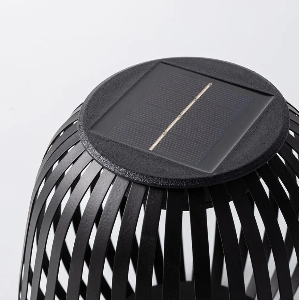 KSP Eclipse Solar LED Metal Lantern (Black) 19.5 cm dia. x 19 cm