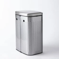 KSP Elara Ribbed 'Fingerprint-Proof' Compost Bin with Hook (Brushed)