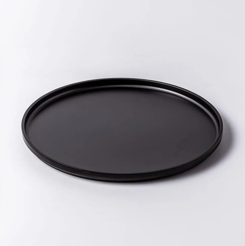 KSP Enzo Melamine Dinner Plate 10.5" (Matte Black)