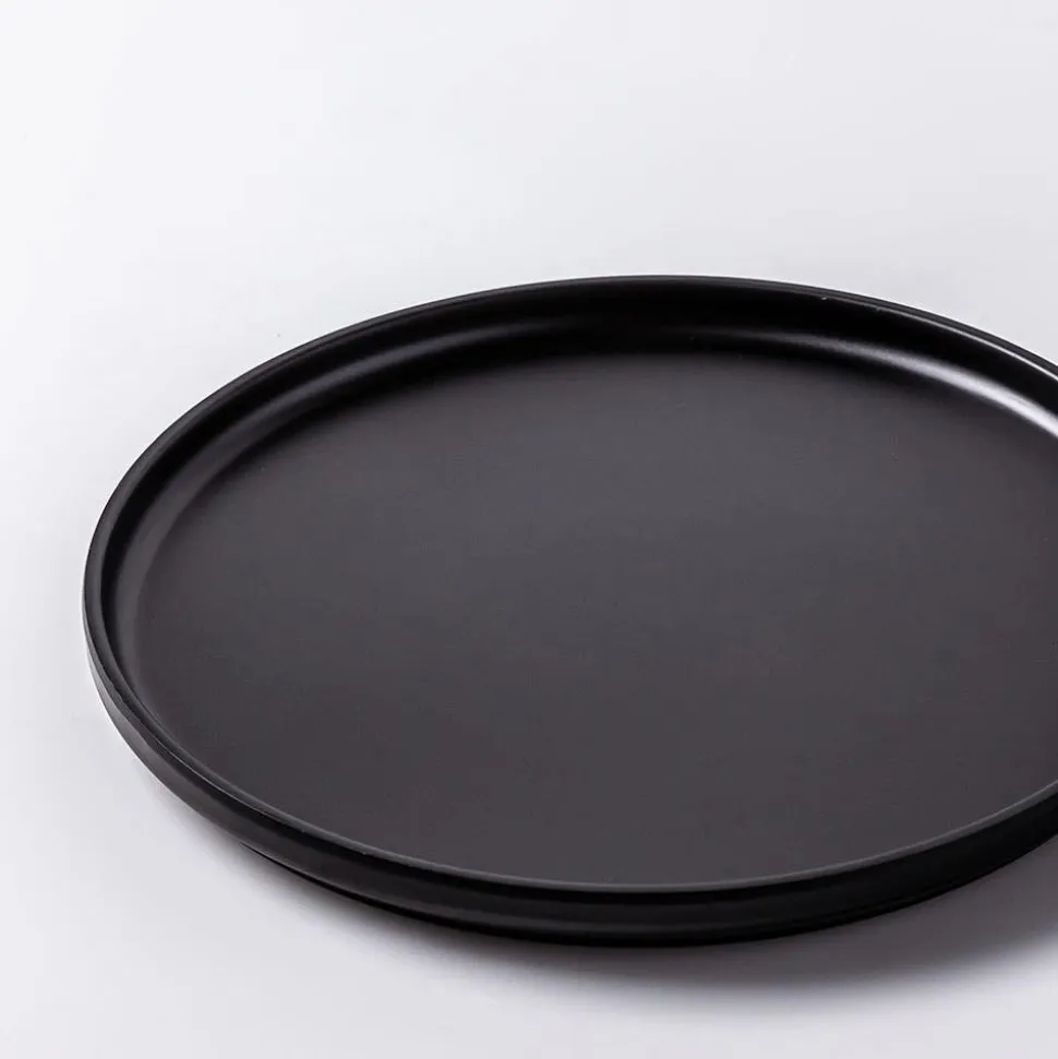 KSP Enzo Melamine Side Plate 8.5" dia. (Matte Black)