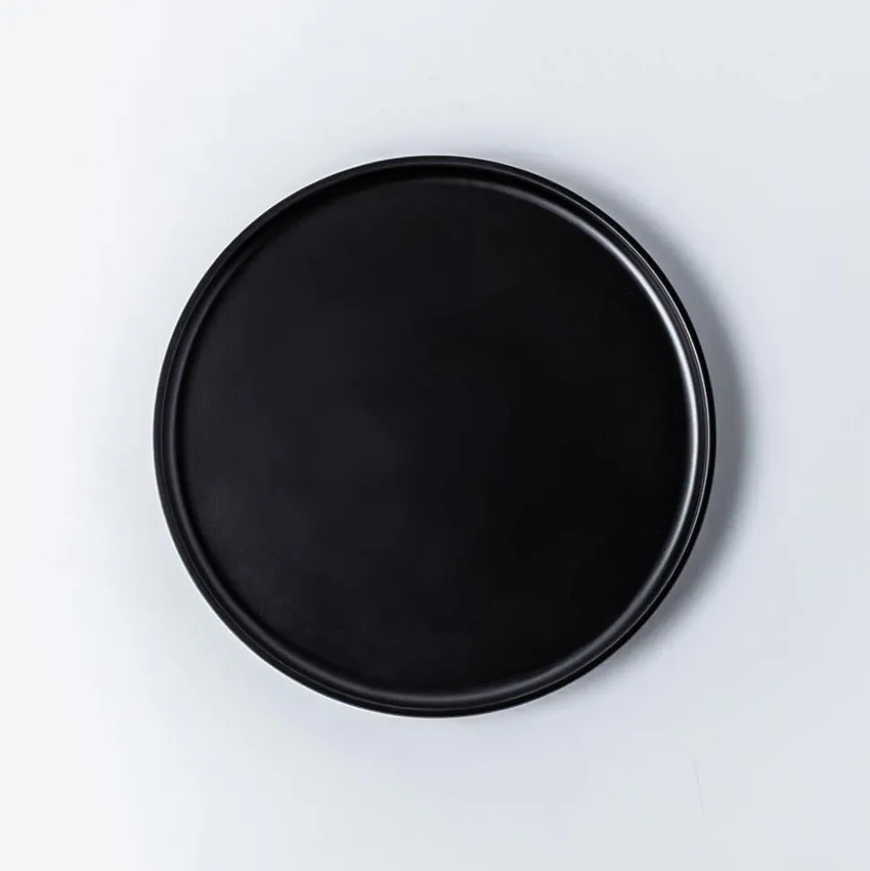 KSP Enzo Melamine Side Plate 8.5" dia. (Matte Black)