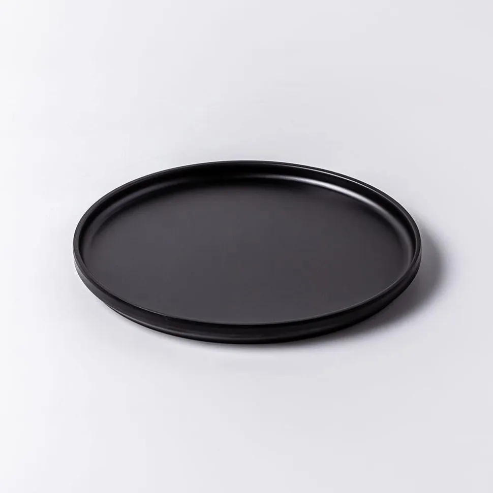 KSP Enzo Melamine Side Plate 8.5" dia. (Matte Black)