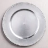 KSP Everyday Charger Plate with Beaded Rim (Silver)