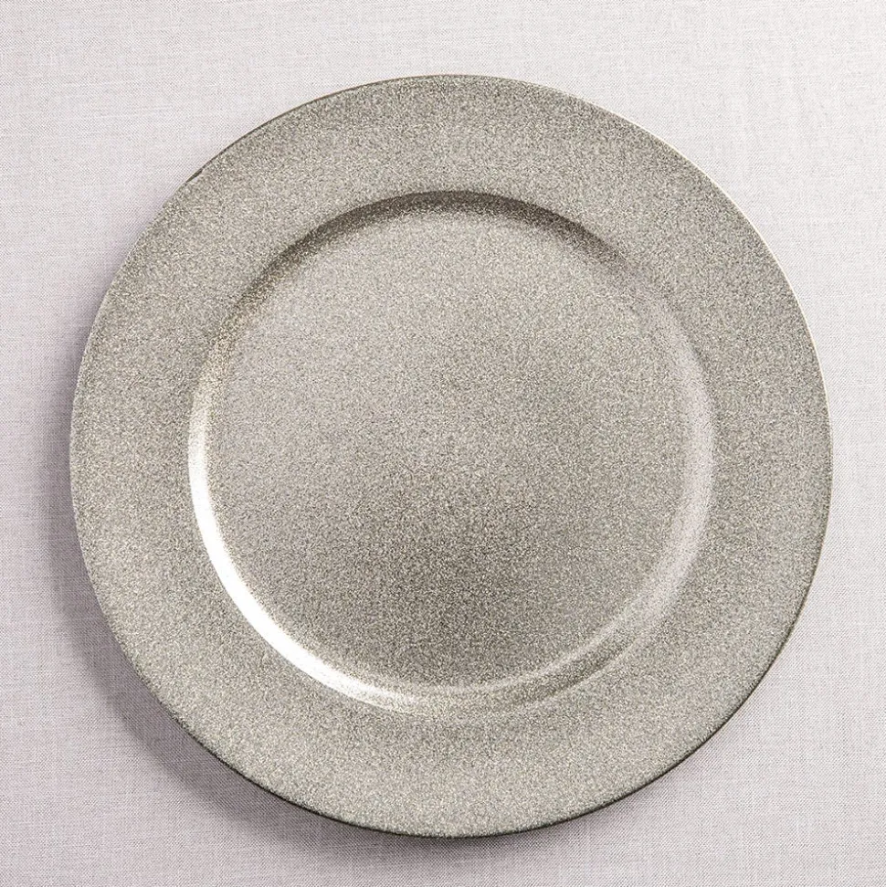 KSP Everyday Charger Plate with Glitter (Champagne)