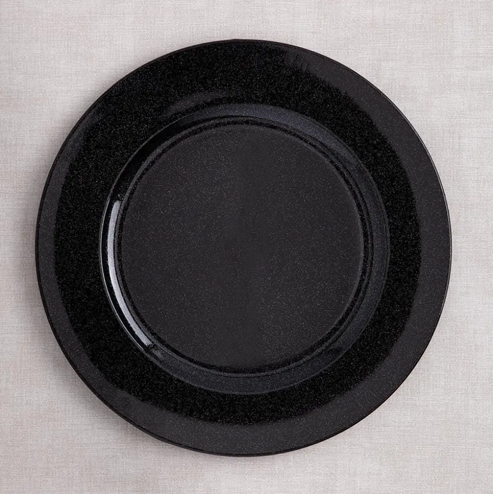 KSP Everyday Charger Plate with Glitter (Black)