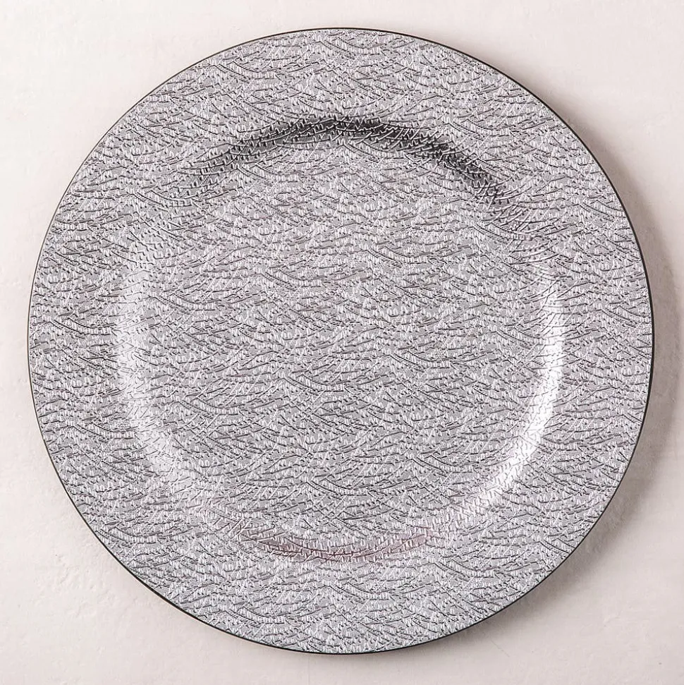 KSP Everyday 'Trellis' Charger Plate Textured (Silver)