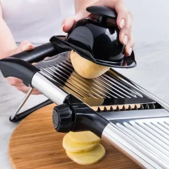 KSP Express 'All-In-1' Mandoline Slicer (Black/Stainless Steel)